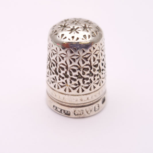 Antique 1920s Sterling Silver Thimble