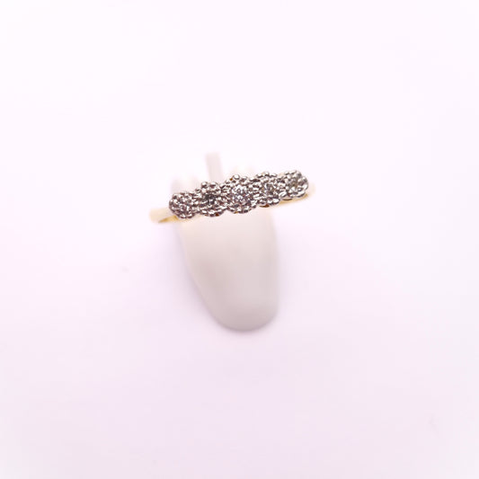 18ct Yellow Gold 5 stone Diamond Row Ring