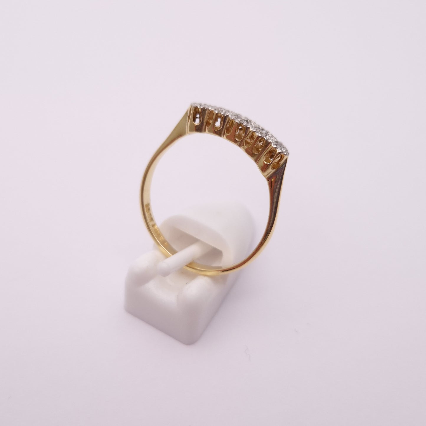 18ct Yellow Gold 5 stone Diamond Row Ring