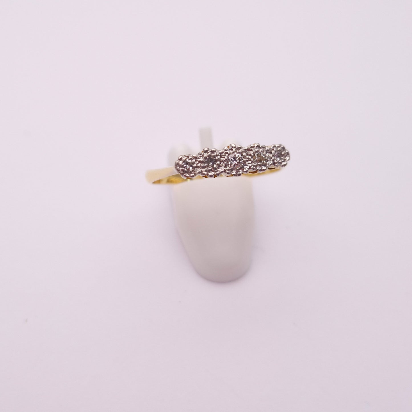 18ct Yellow Gold 5 stone Diamond Row Ring