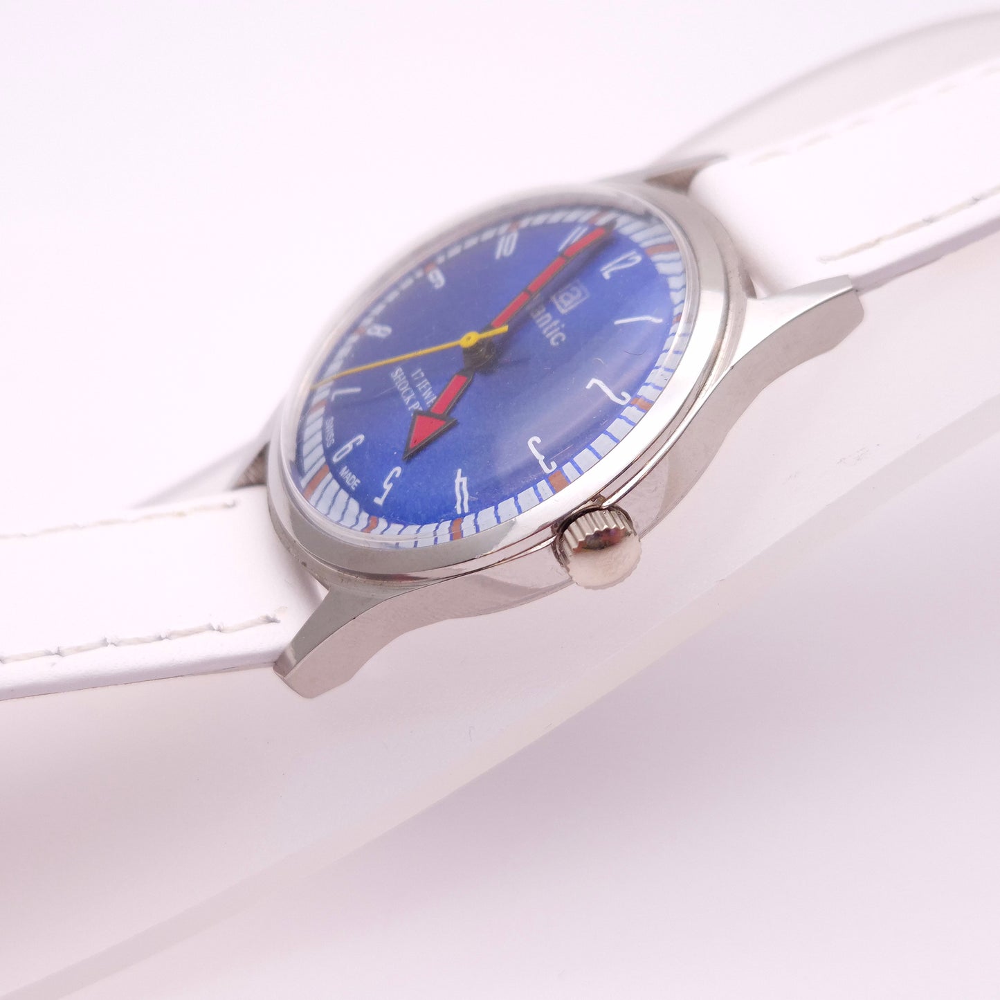 1970s Atlantic Blue Dial Watch