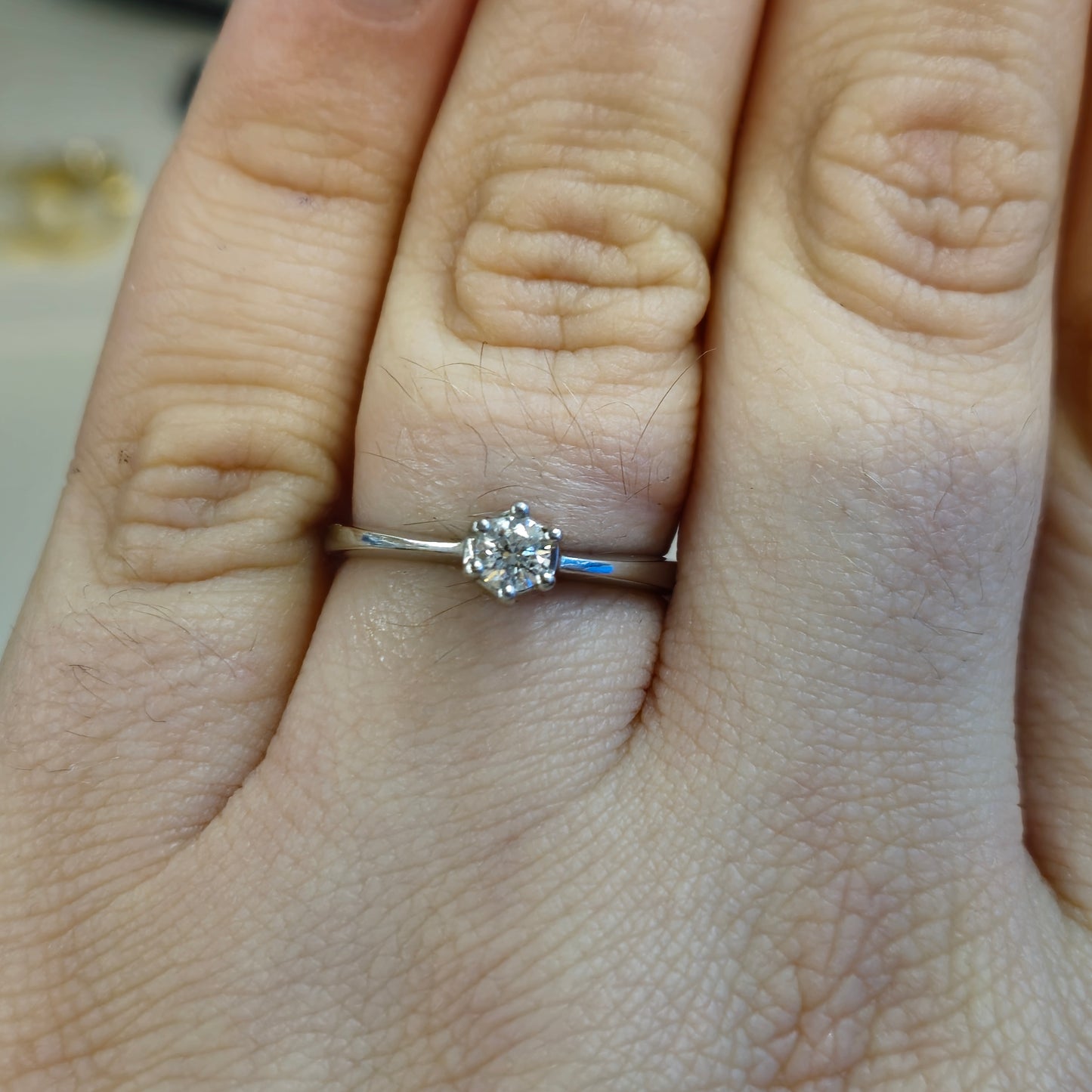 Platinum 0.25ct Diamond Solitaire Ring