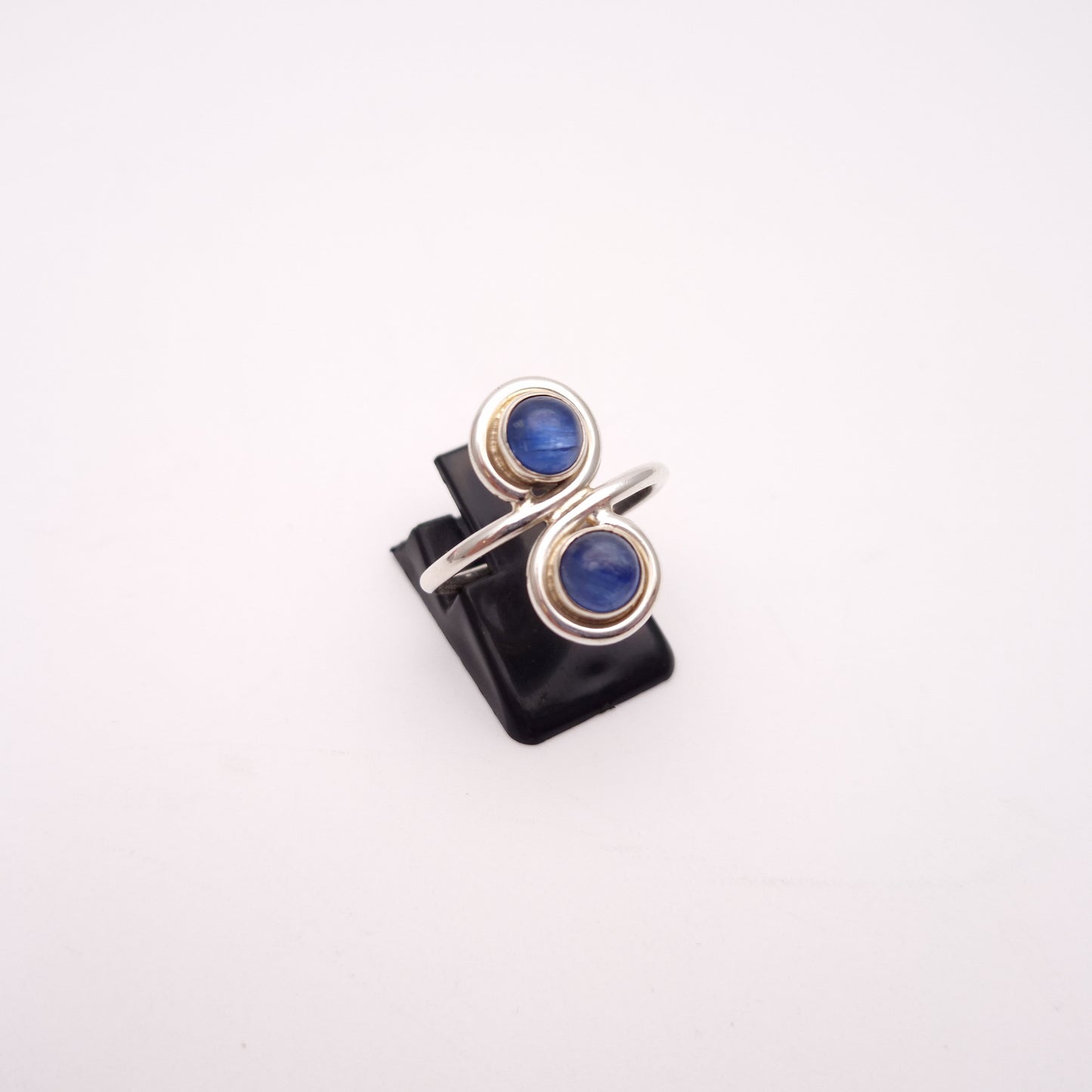 Sterling Silver Sapphire 2 Stone Ring