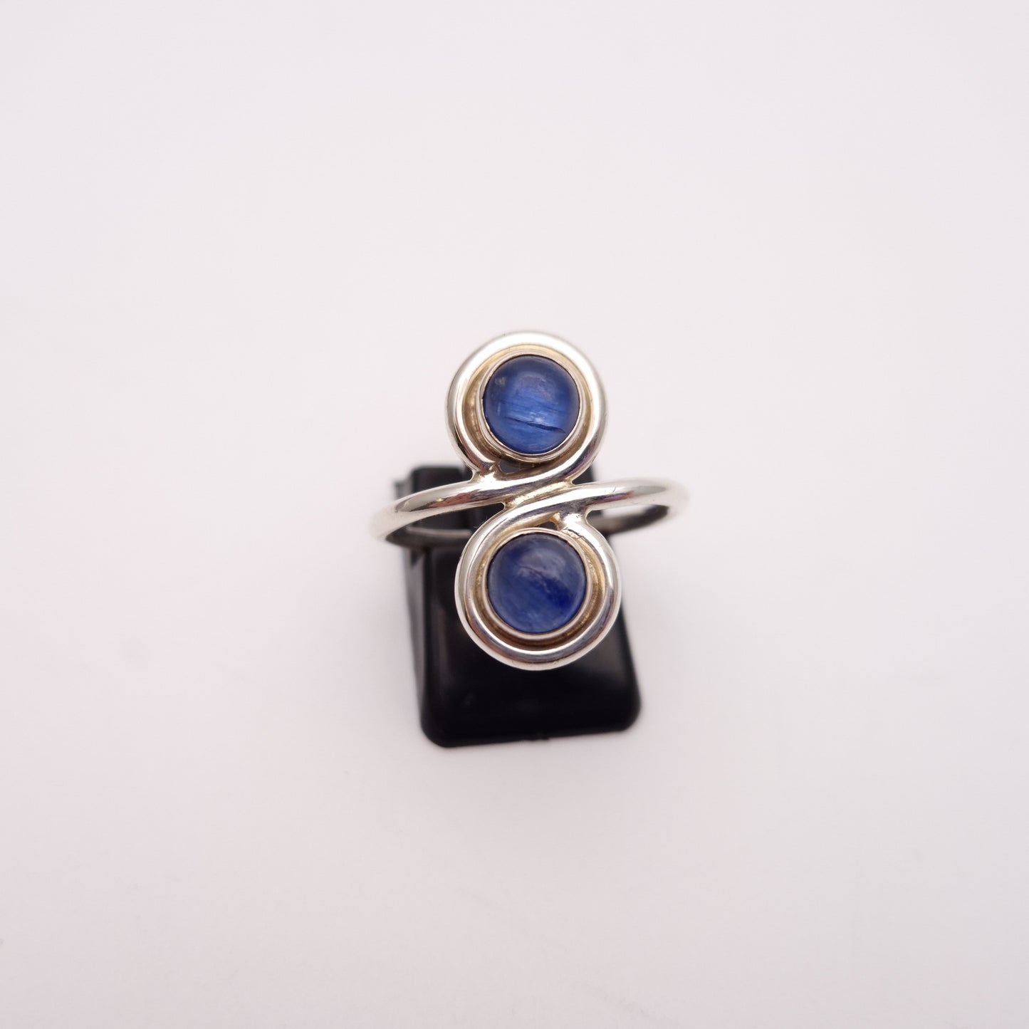 Sterling Silver Sapphire 2 Stone Ring