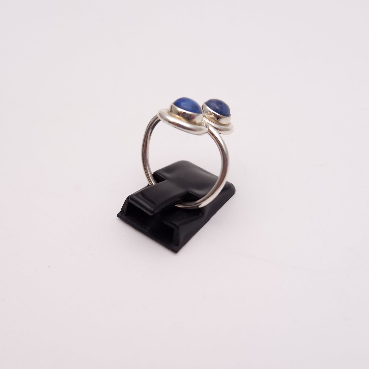 Sterling Silver Sapphire 2 Stone Ring