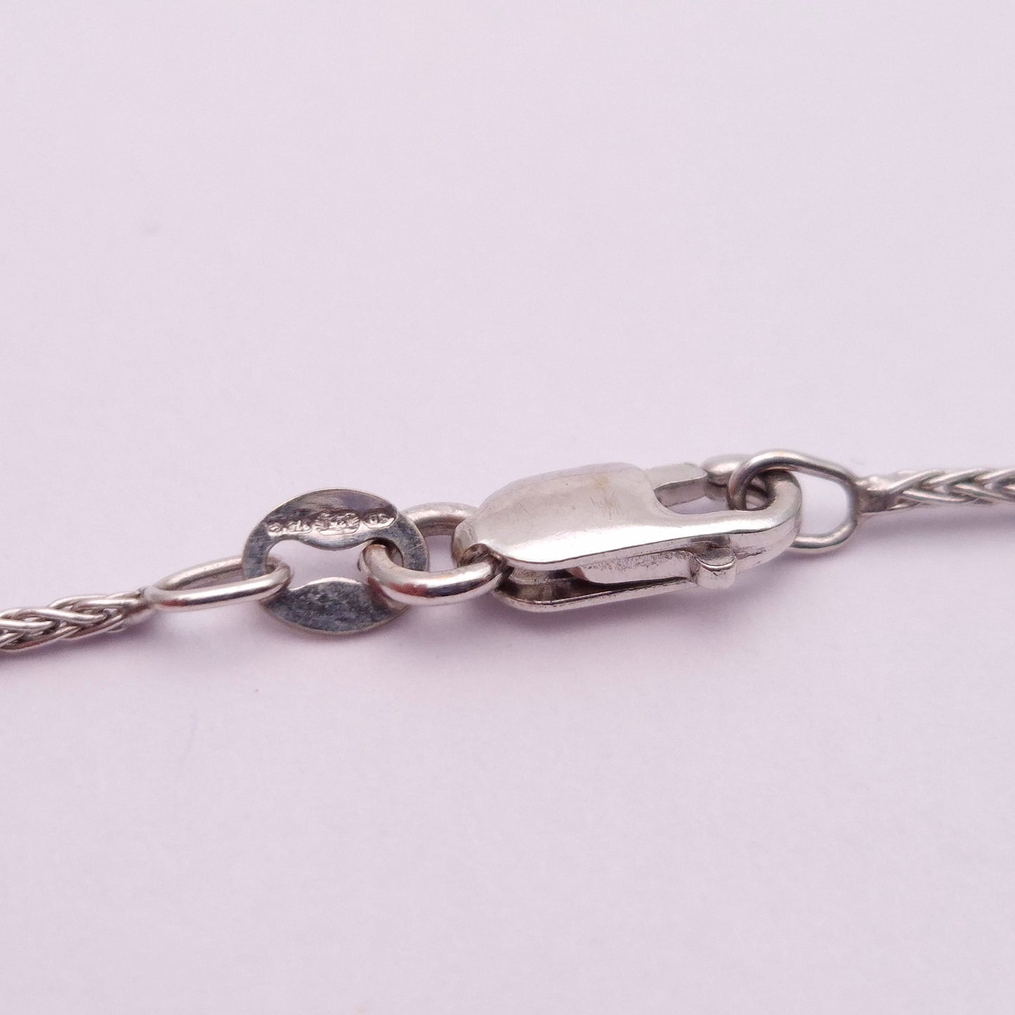 14ct White Gold Multicolour Pearl Drop Pendant and 9ct White Gold Chain