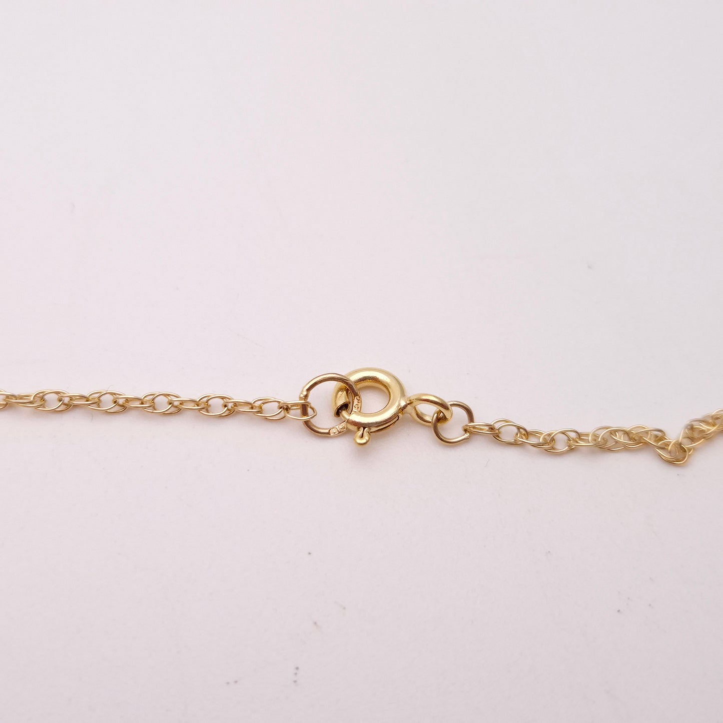 9ct Yellow Gold Emerald and Diamond Scroll Work Pendant and 18" Chain