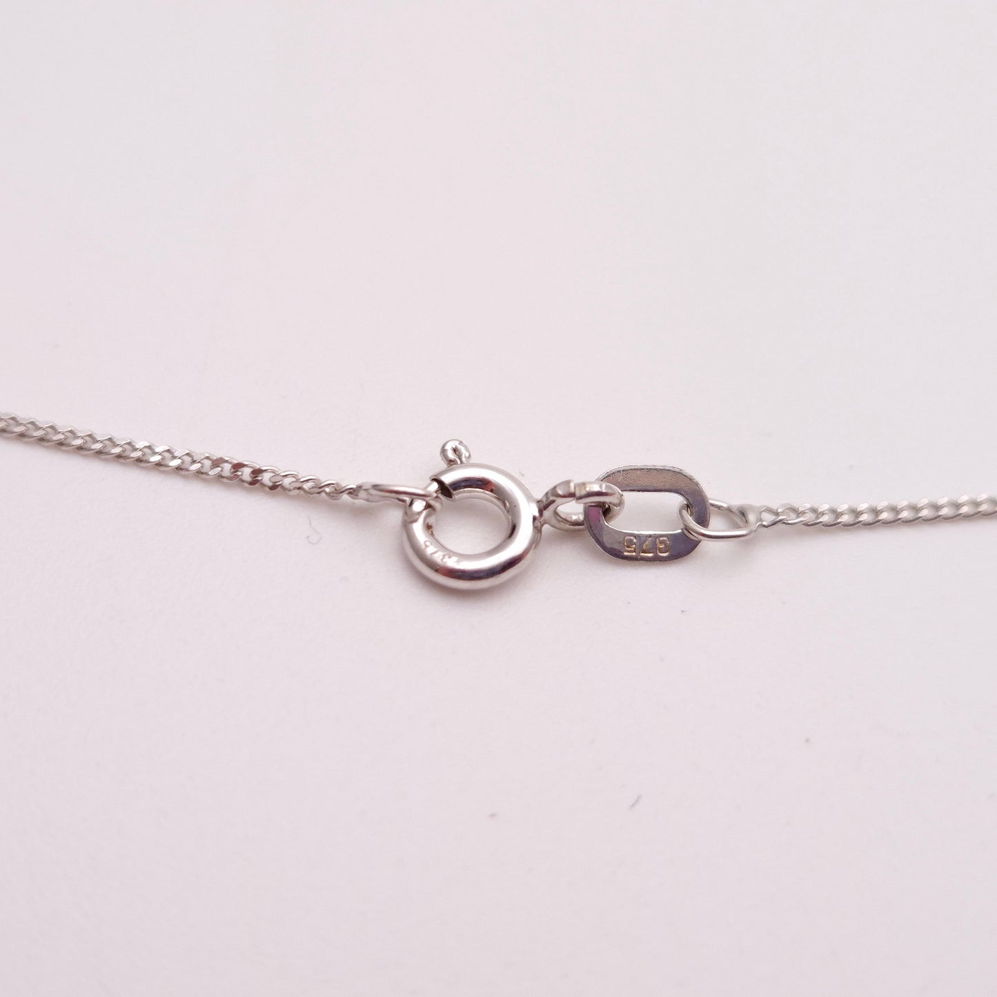 9ct White Gold Iolite, Aquamarine and Diamond Drop Pendant and Chain Necklace