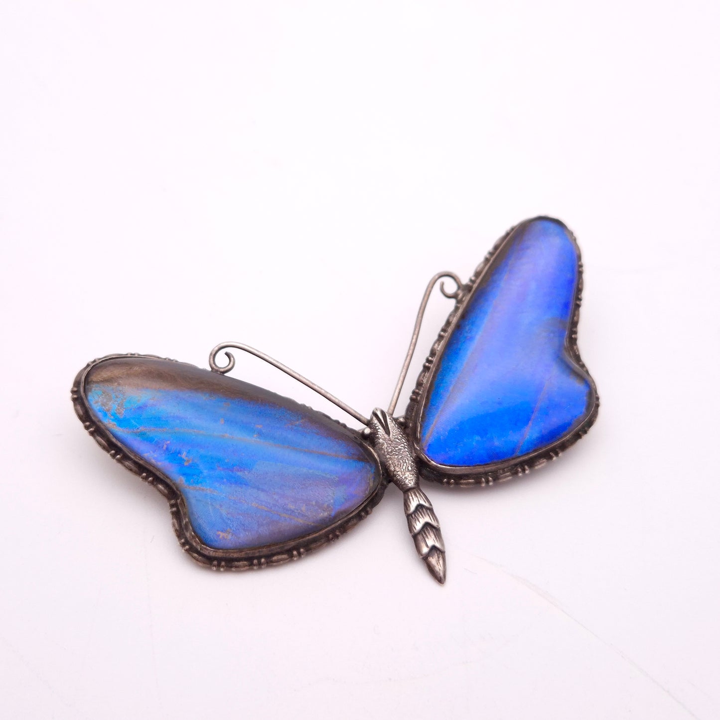 Sterling Silver Vintage Butterfly Wing Butterfly Brooch