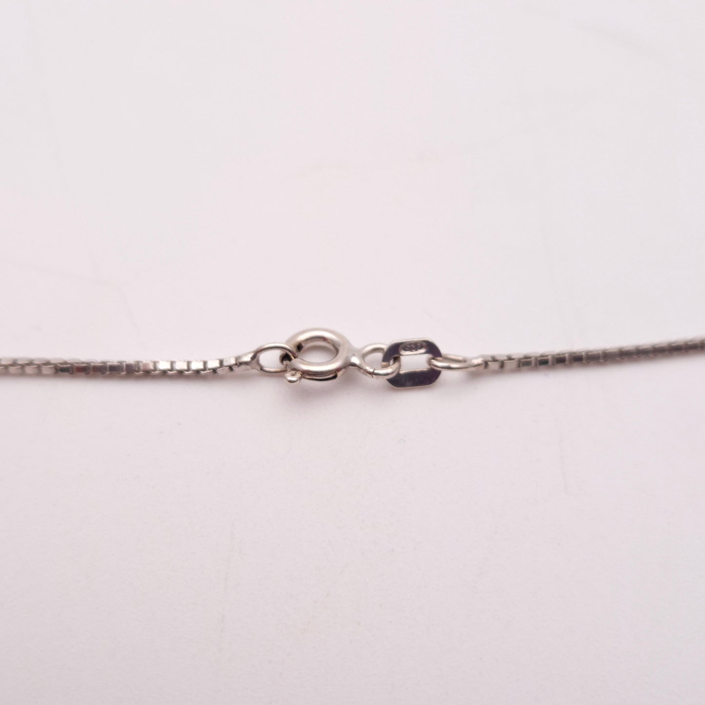 Sterling Silver Butterfly Wing Tropical Island Scene Small Necklace