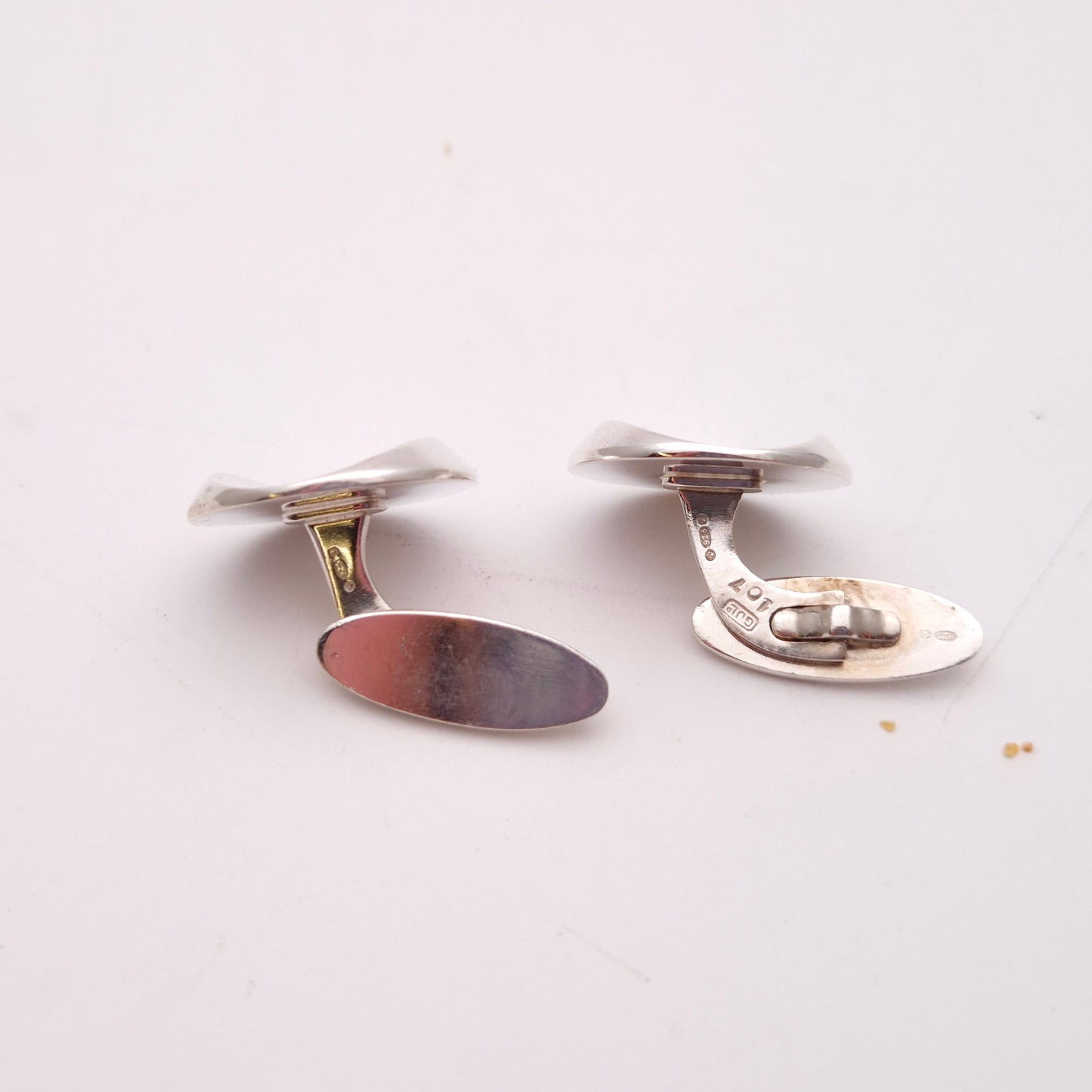 Sterling Silver Georg Jensen Retro 60's Cufflinks