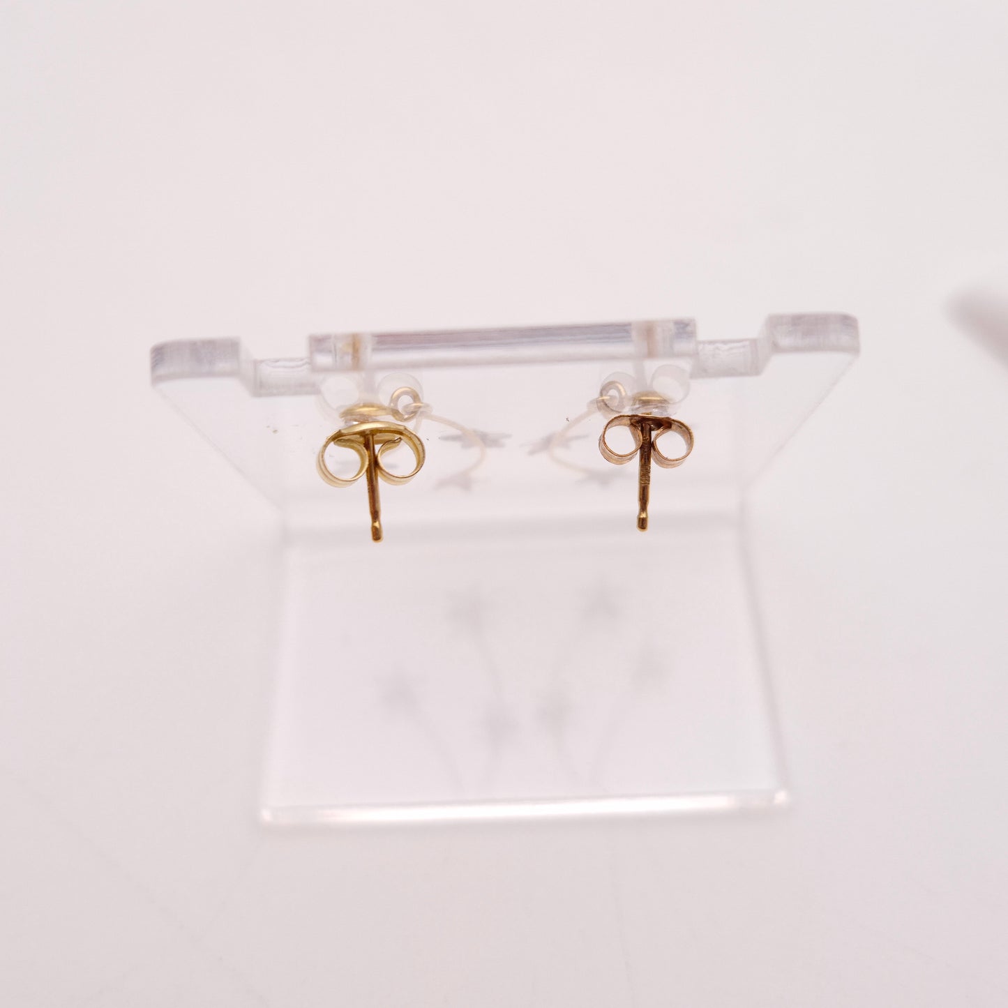 9ct Two Tone Lightweight Star Trio Drop Earrings