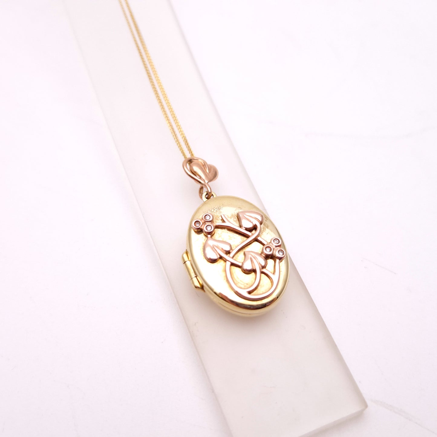 9ct Two-Tone Gold Clogau 'Tree of Life' Locket and Chain Necklace