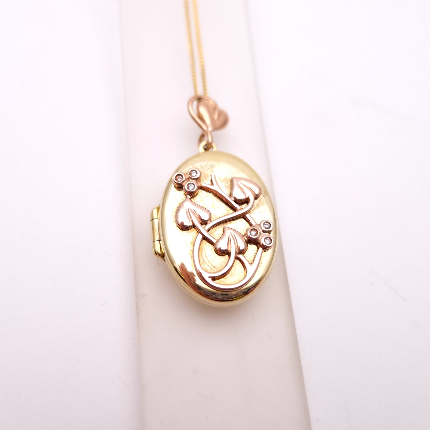 9ct Two-Tone Gold Clogau 'Tree of Life' Locket and Chain Necklace