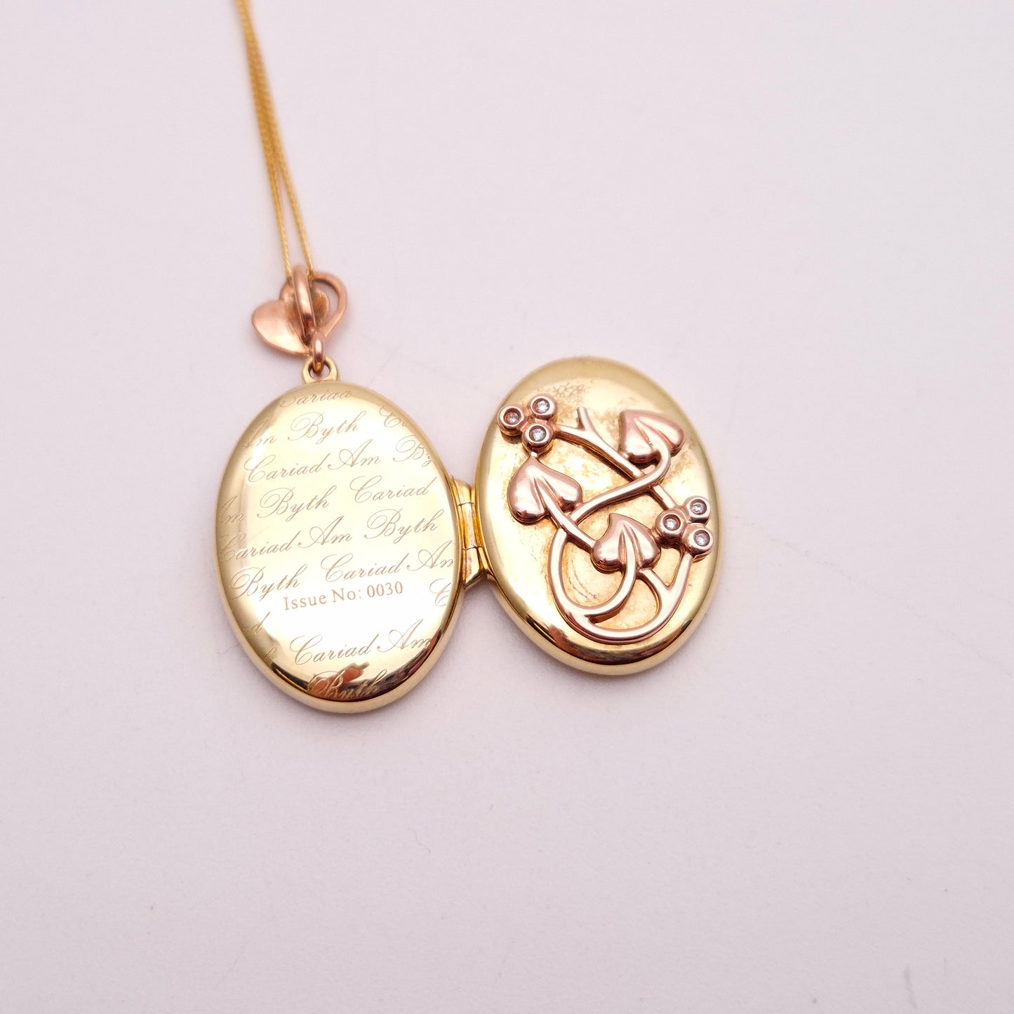 9ct Two-Tone Gold Clogau 'Tree of Life' Locket and Chain Necklace