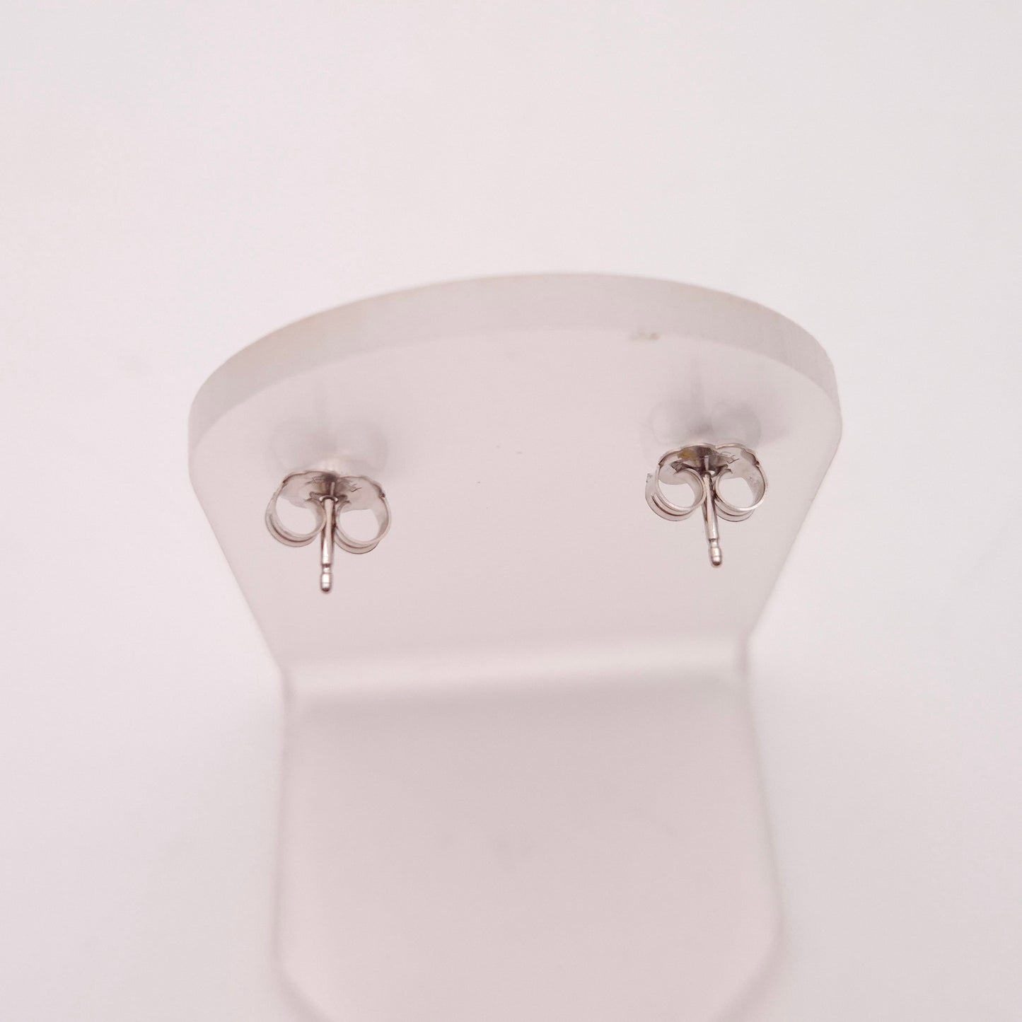 14ct White Gold 0.5TCW Multi-stone Cluster Stud Earrings