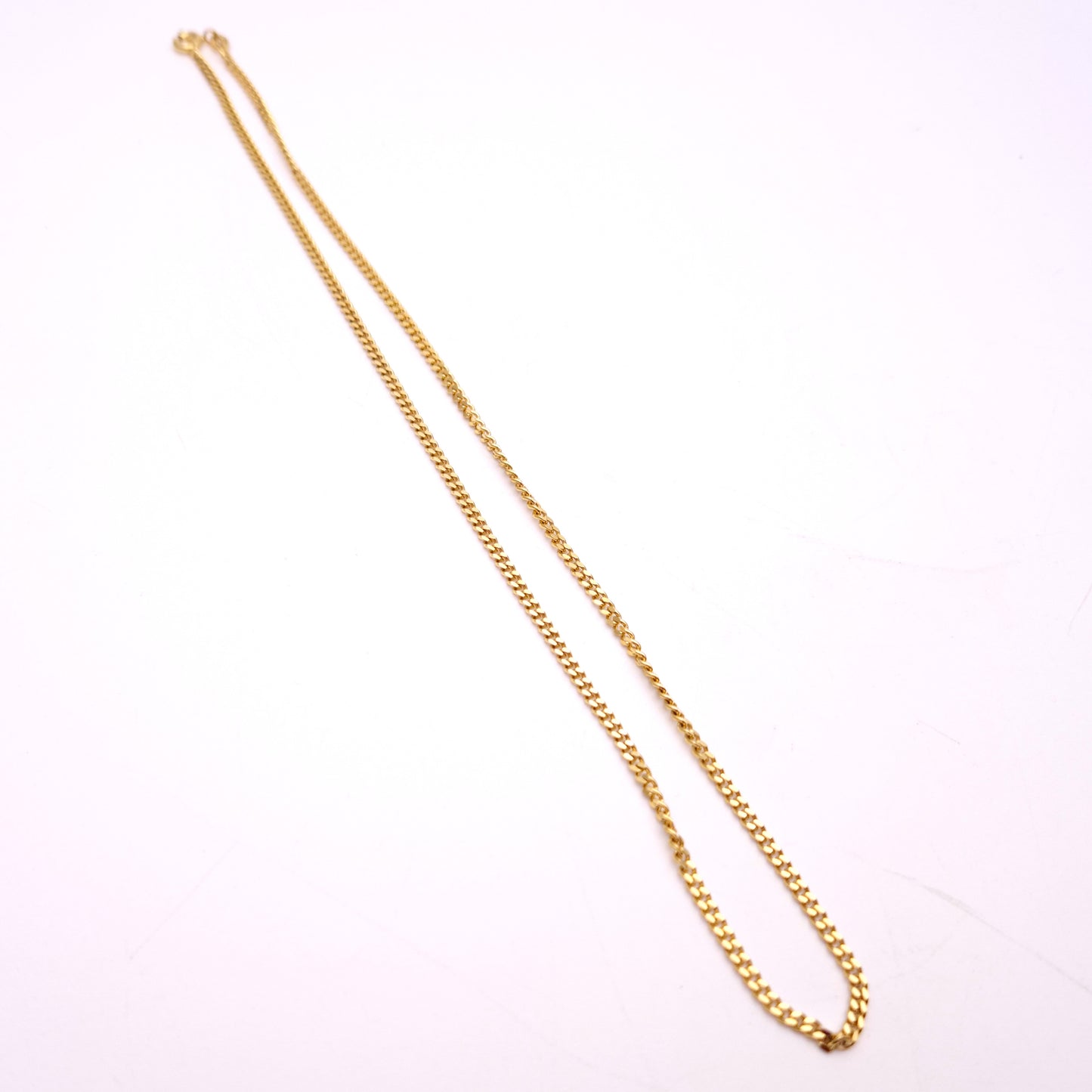 9ct Yellow gold Filed Curb Chain 18 inches