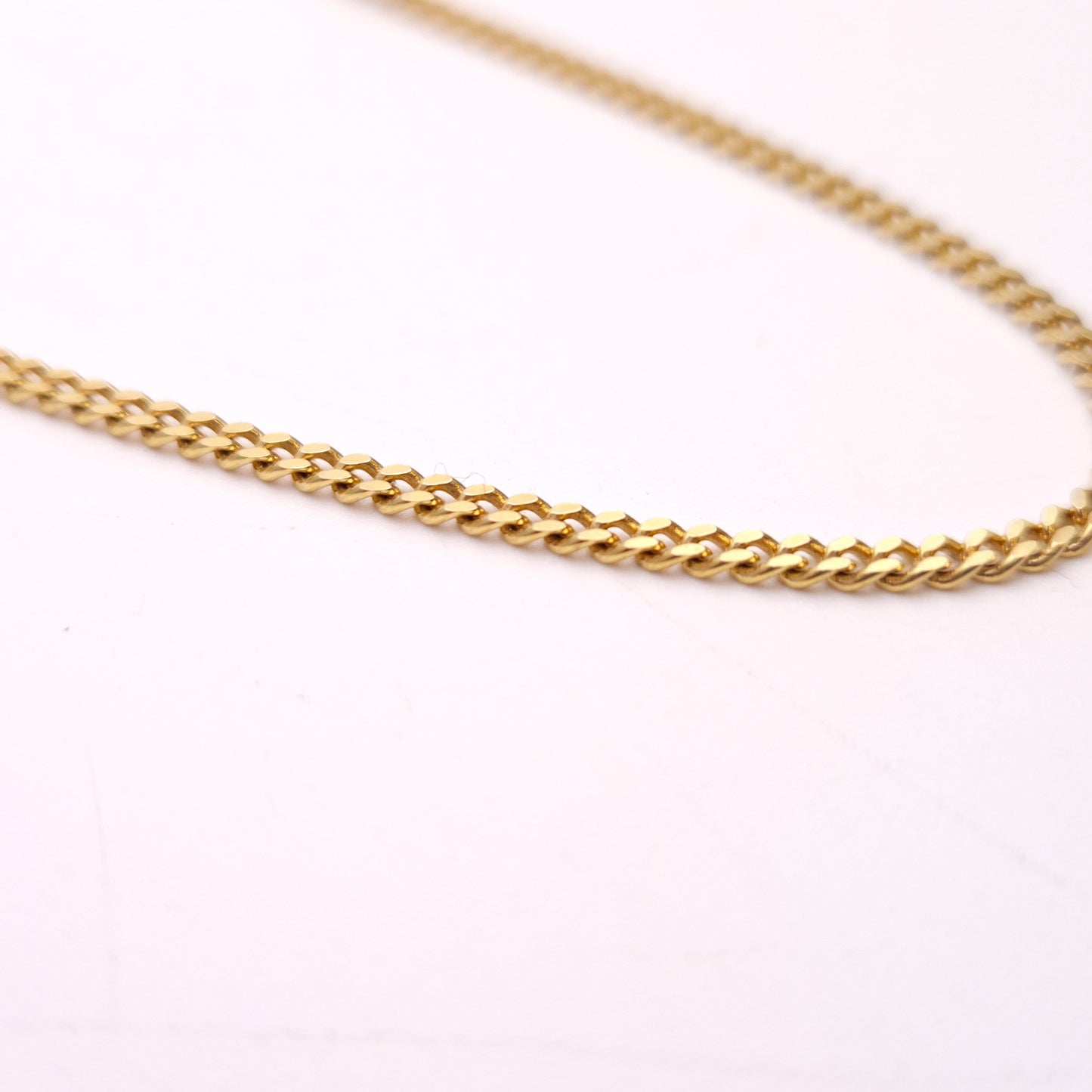 9ct Yellow gold Filed Curb Chain 18 inches