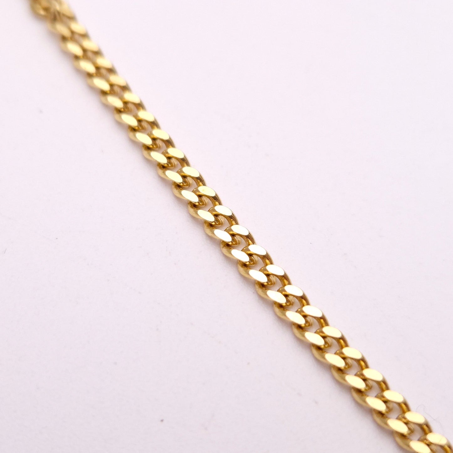 9ct Yellow gold Filed Curb Chain 18 inches