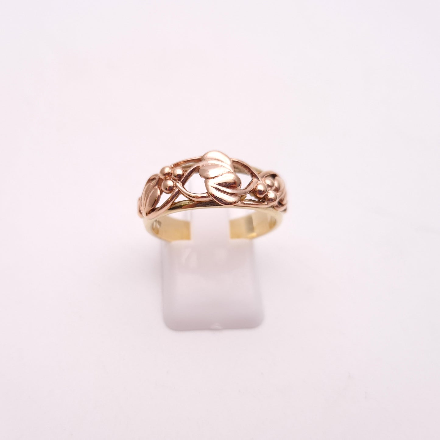 9ct Two Tone Clogau Tree Of Life Gold Openwork Band Ring