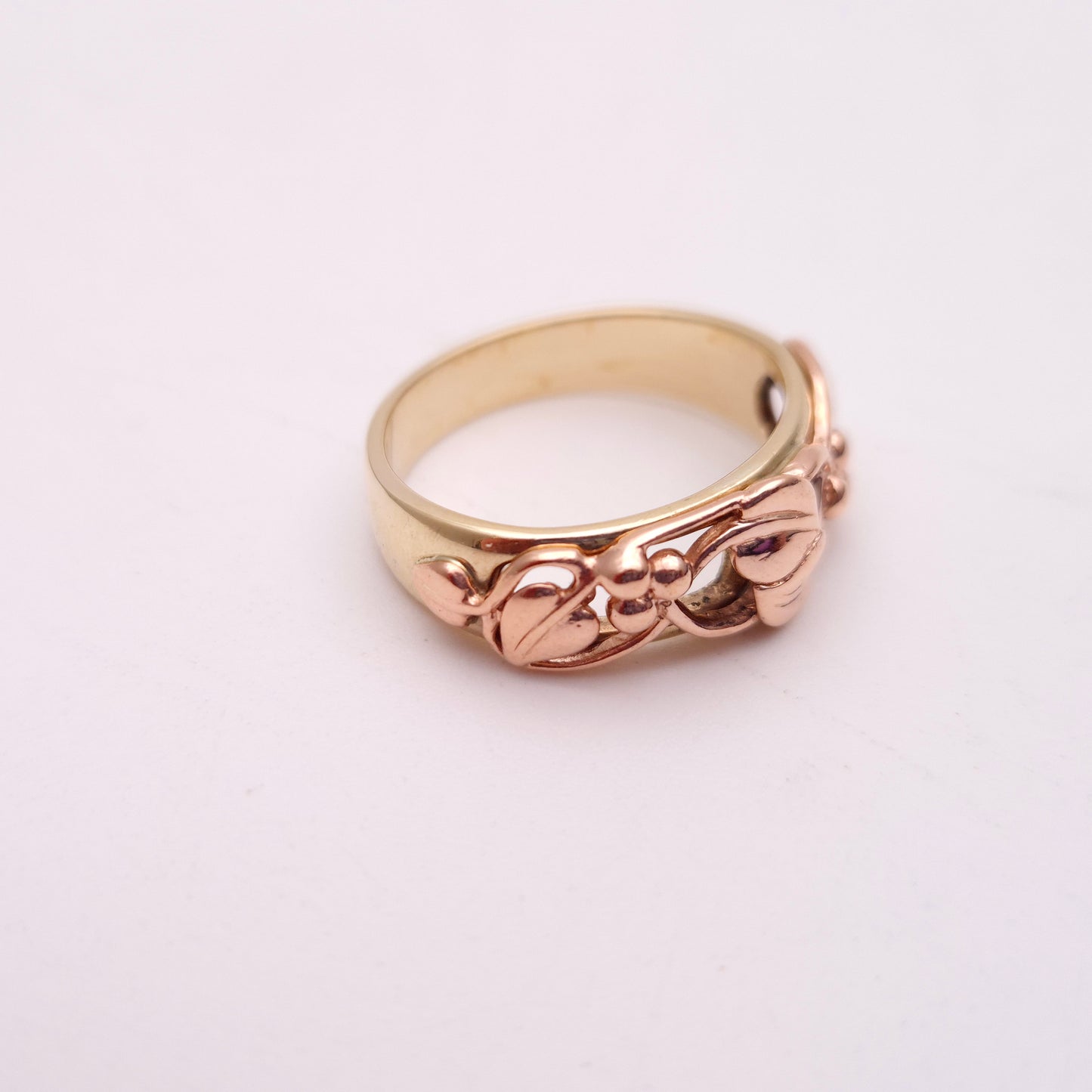 9ct Two Tone Clogau Tree Of Life Gold Openwork Band Ring
