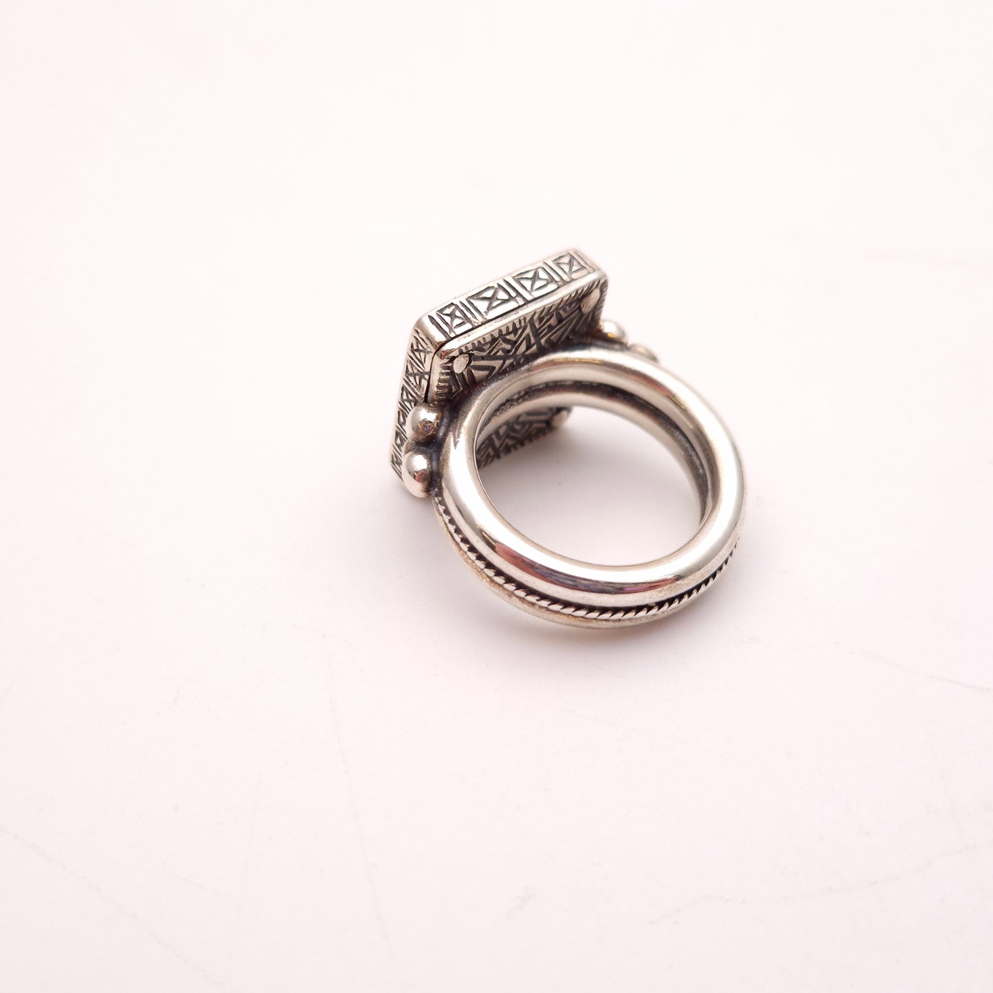 Sterling Silver Chunky Heavyweight Lapis Lazuli Ring
