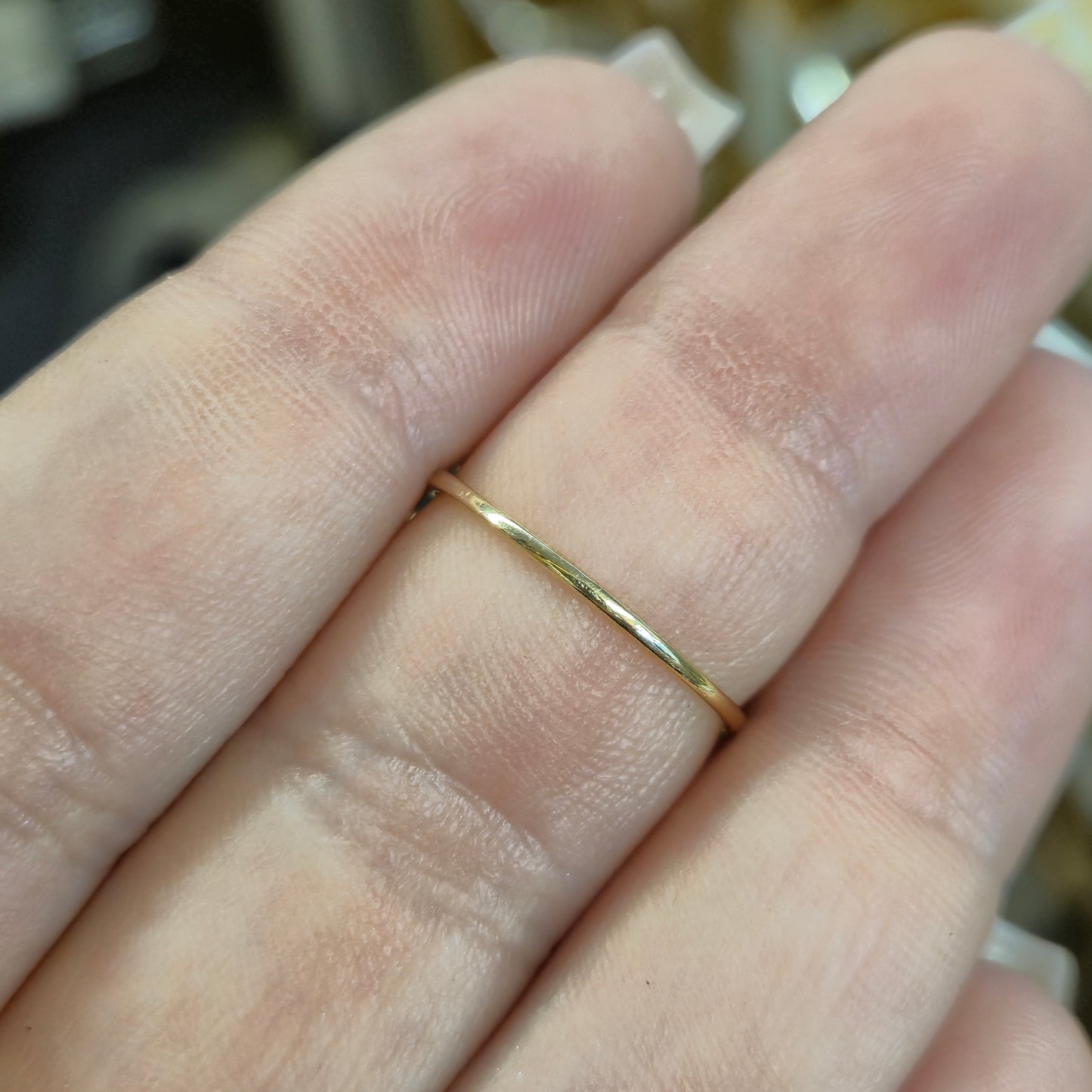 9ct Yellow Gold Emerald and Diamond 1/2 Eternity Row Ring