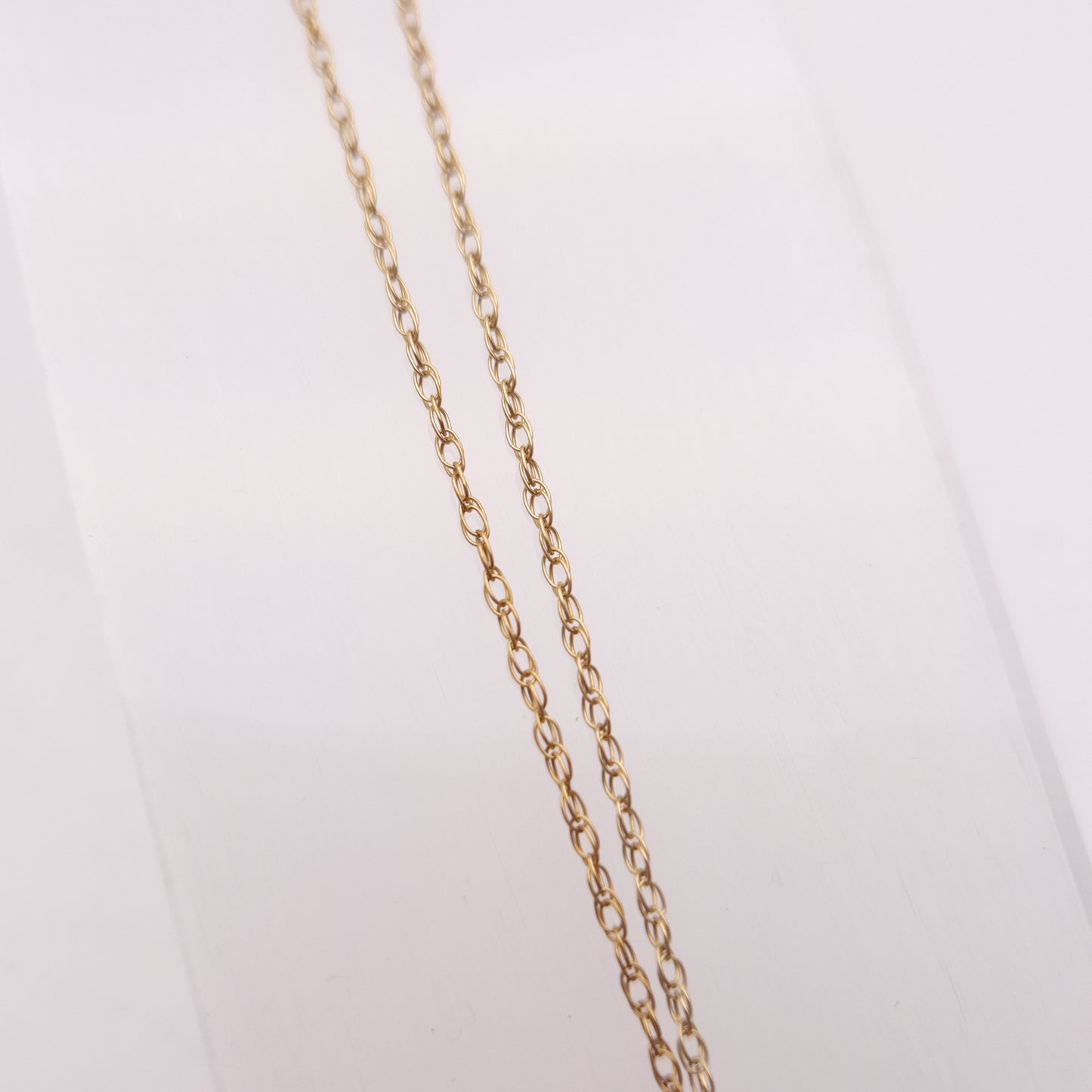9ct Yellow Gold Kyanite and Diamond Pendant and Chain Necklace