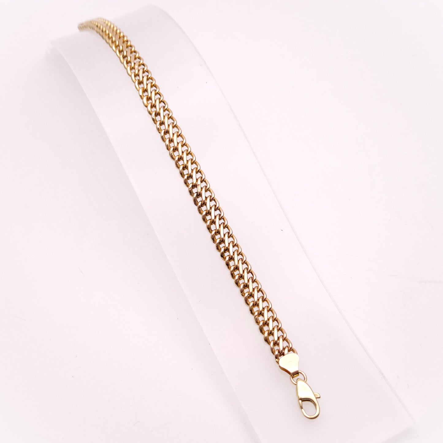 9ct Yellow Gold Figure 8 Multi Link Braided Effect Bracelet