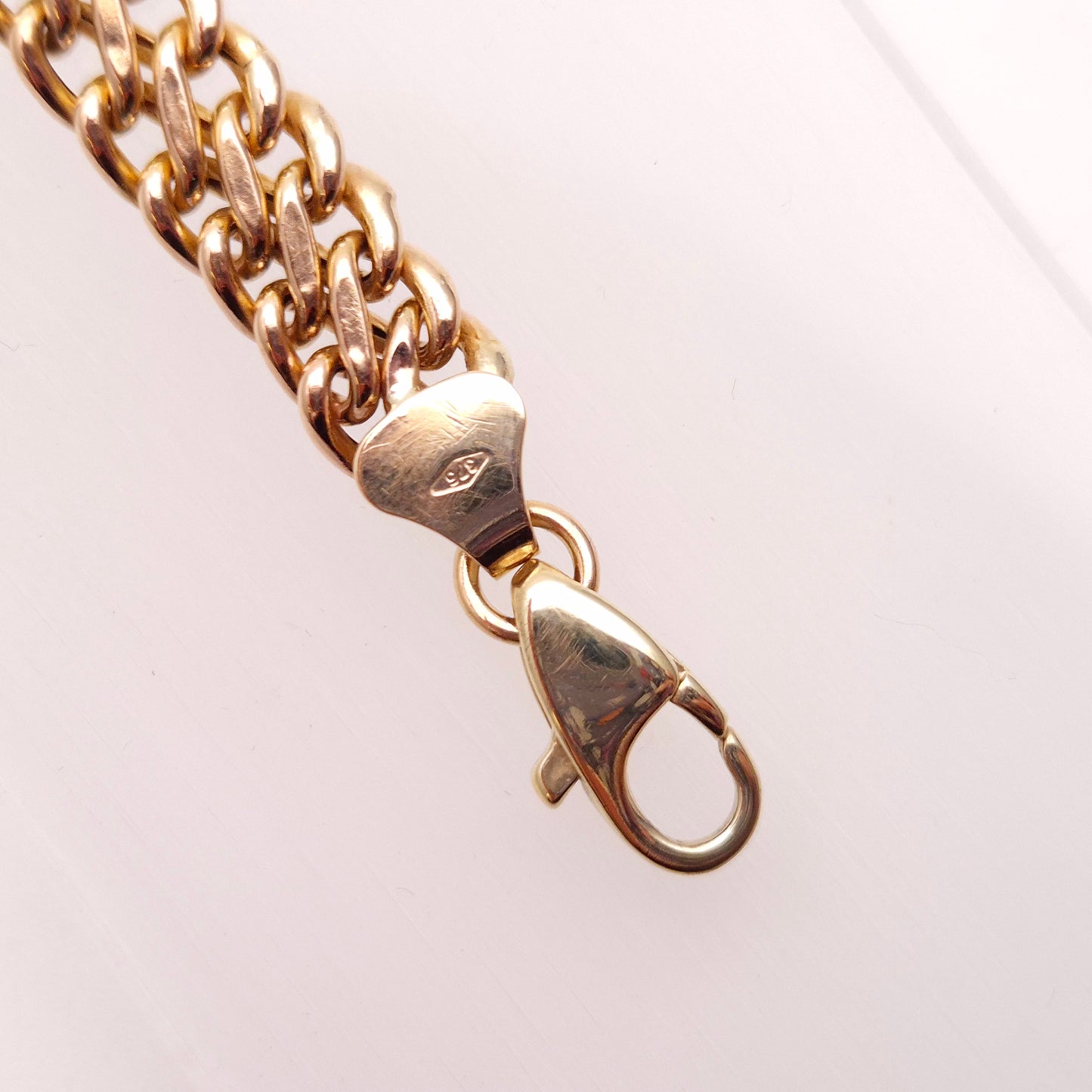 9ct Yellow Gold Figure 8 Multi Link Braided Effect Bracelet