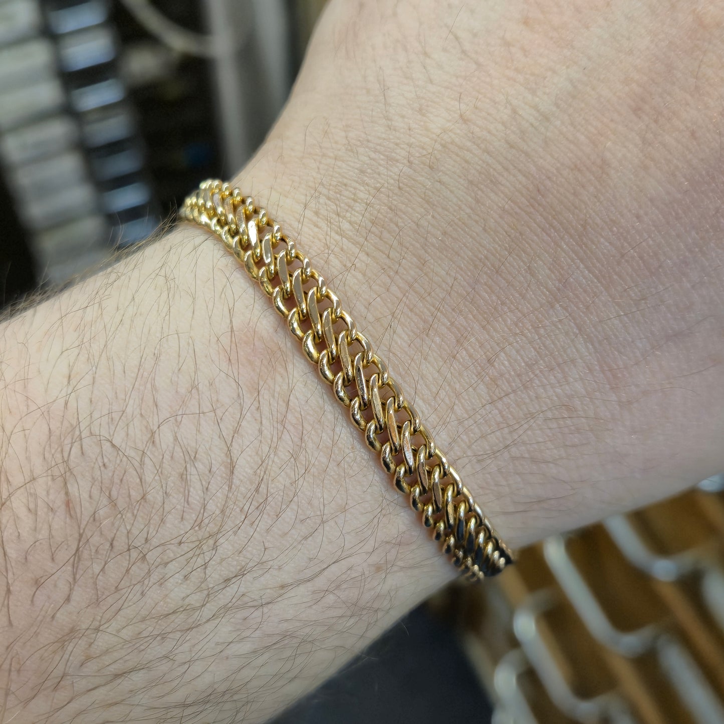 9ct Yellow Gold Figure 8 Multi Link Braided Effect Bracelet