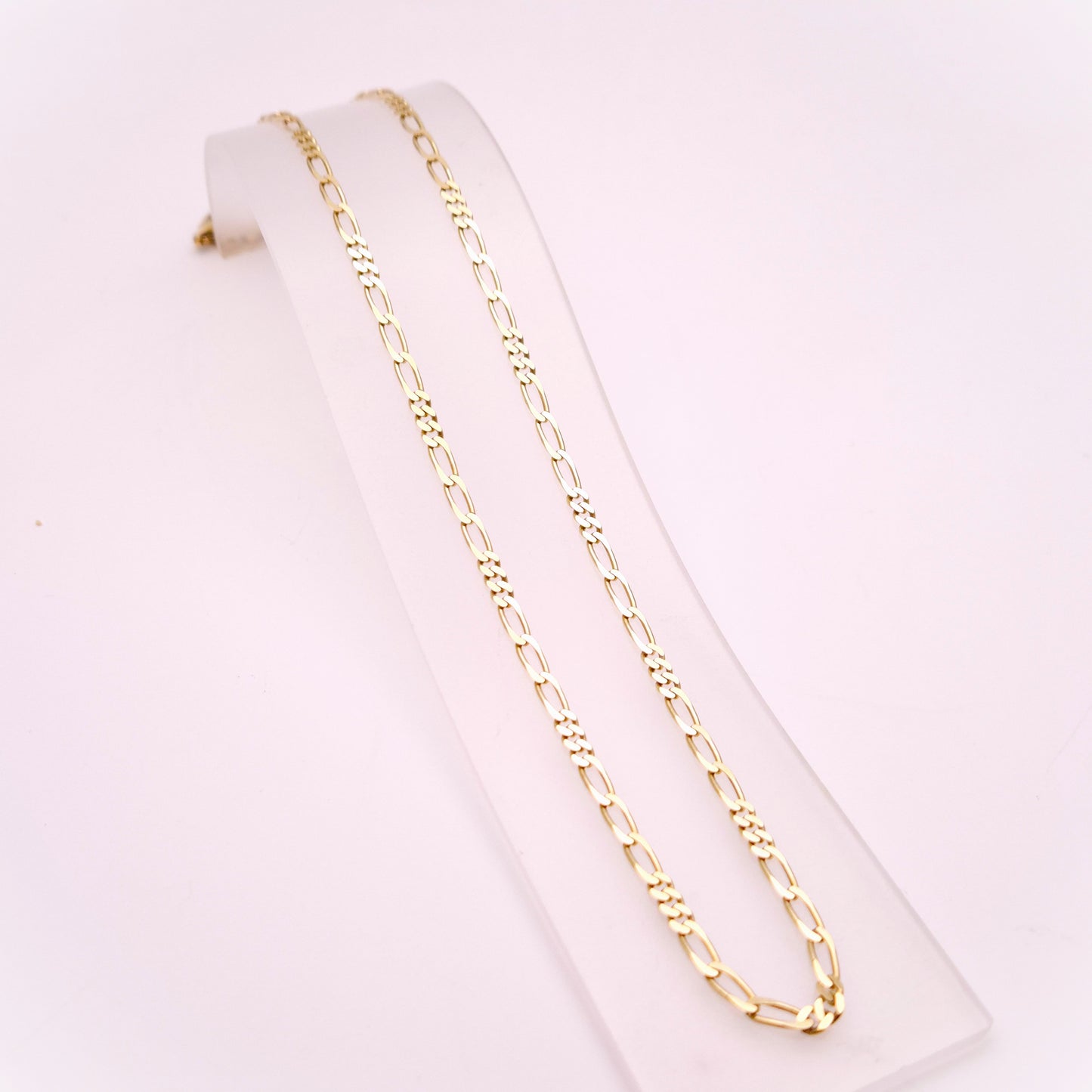9ct Yellow Gold 3+3 Figaro Link Chain 20 Inch