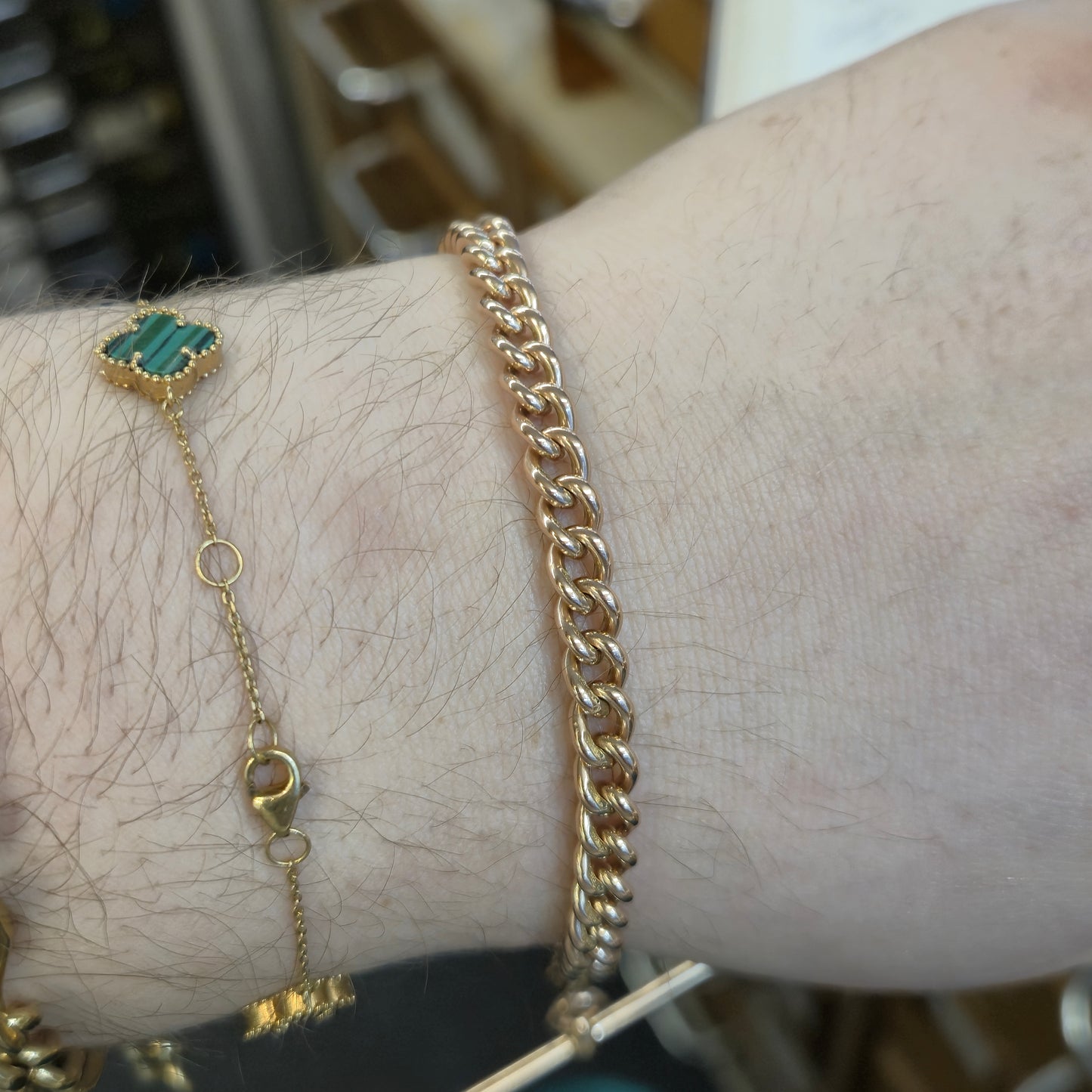 9ct Rose Gold Antique Heavyweight Albert Chain Curb Bracelet with T-Bar & Swivel
