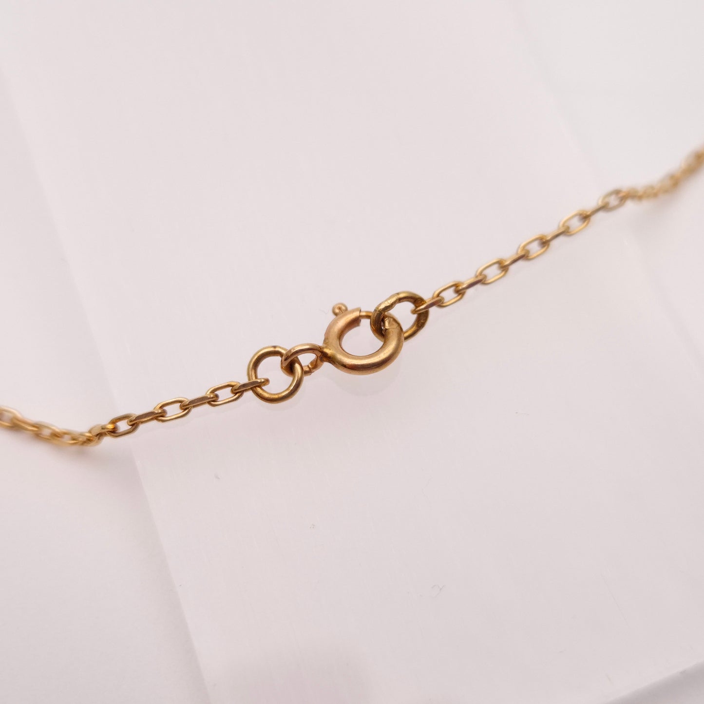 9ct Yellow Gold Vintage Amethyst and Illusion Set Diamond Necklace