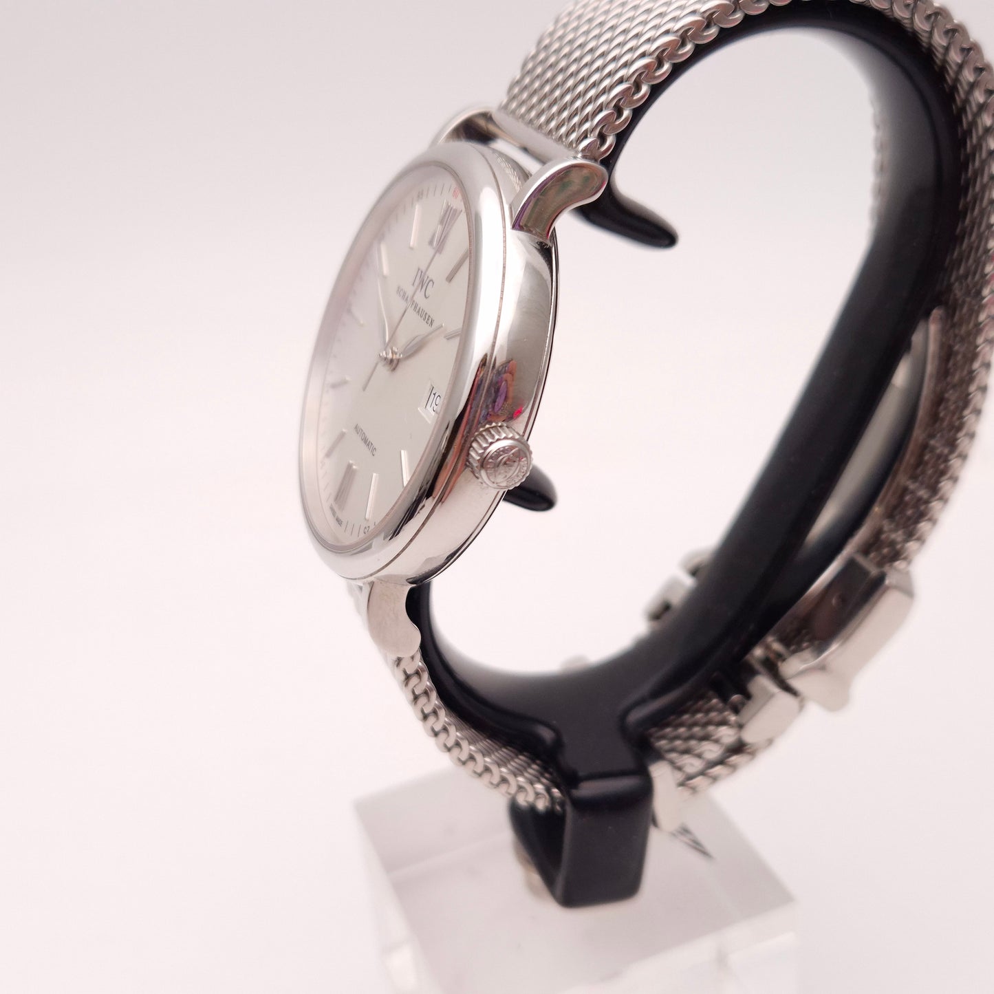Gents 2013 IWC Schaffhausen 40mm Portofino Chrome Stainless Steel Watch
