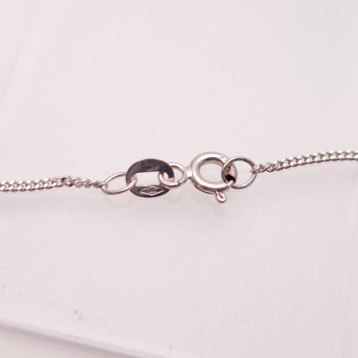 9ct White Gold Pear Shaped Tanzanite and Diamond Cluster Pendant &Chain Necklace