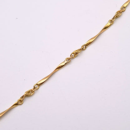 9ct Yellow Gold Art Nouveau Amethyst, Peridot and Pearl Necklace