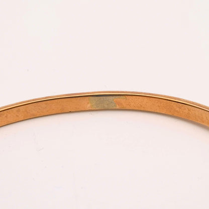 9ct Rose Gold Antique Floral Patterned Bangle