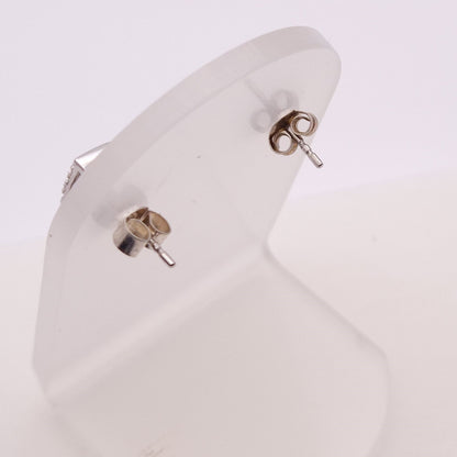 9ct White Gold Cubic Zirconia Stud Earrings