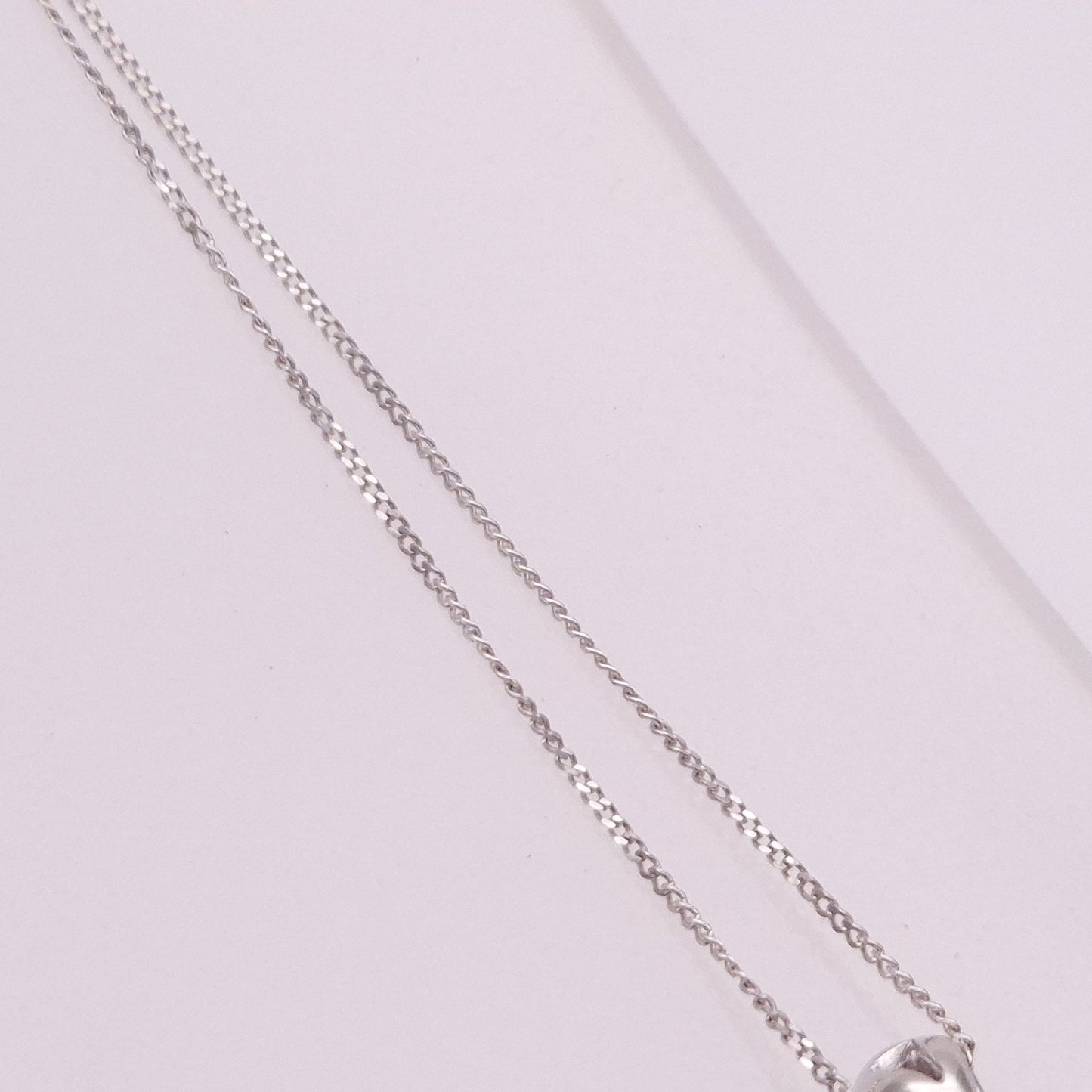 9ct White Gold pink Sapphire and Diamond Chandelier Pendant necklace