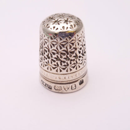 Antique 1920s Sterling Silver Thimble