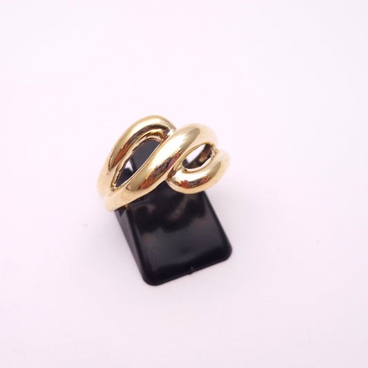 9ct Yellow Gold Double Loop Design Ring