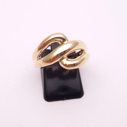 9ct Yellow Gold Double Loop Design Ring