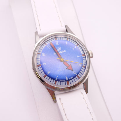 1970s Atlantic Blue Dial Watch