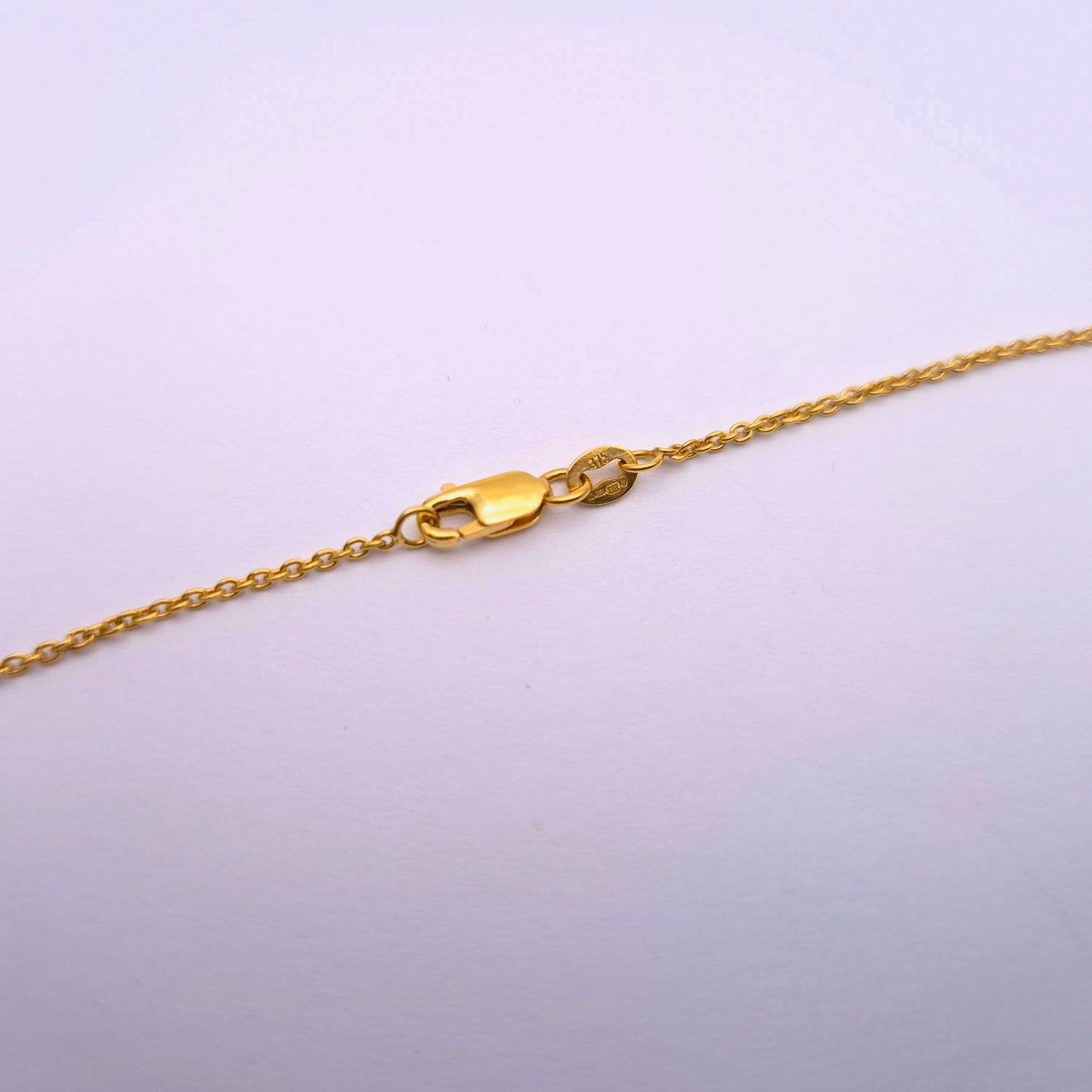 9ct Yellow Gold Frosted Textured Cross pendant and chain necklace