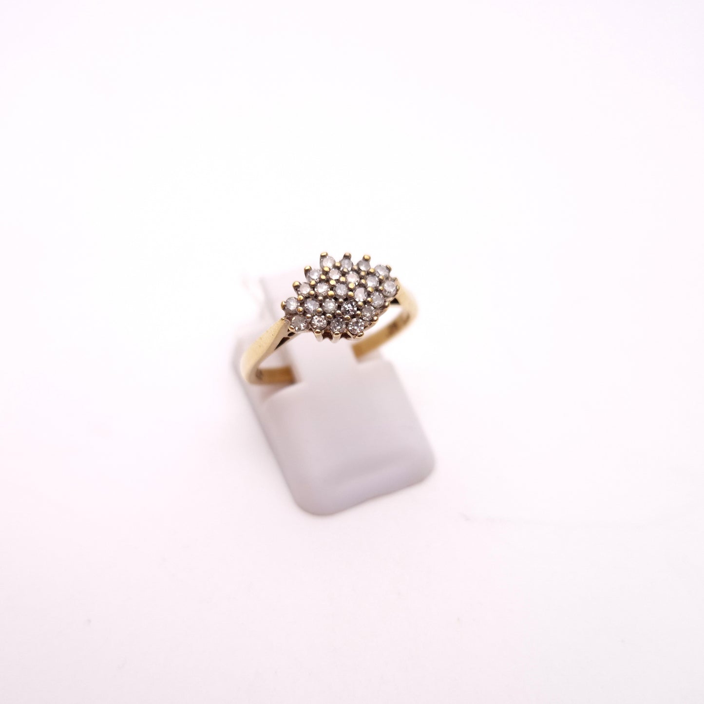 9ct Yellow Gold Multi-stone diamond Cluster Ring