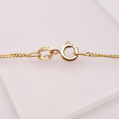 9ct Yellow Gold Sapphire and Diamond Necklet / Necklace