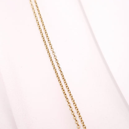9ct Yellow Gold Sapphire , Diamond and Pearl Bow Pendant and chain Necklace