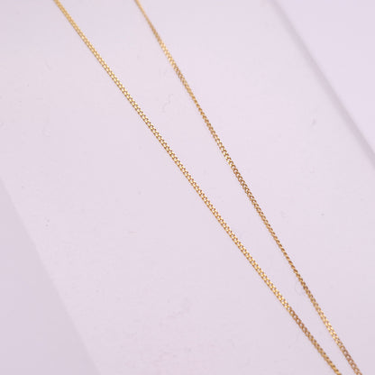 9ct Yellow Gold Sapphire and Diamond Set Pendant and Chain Necklace