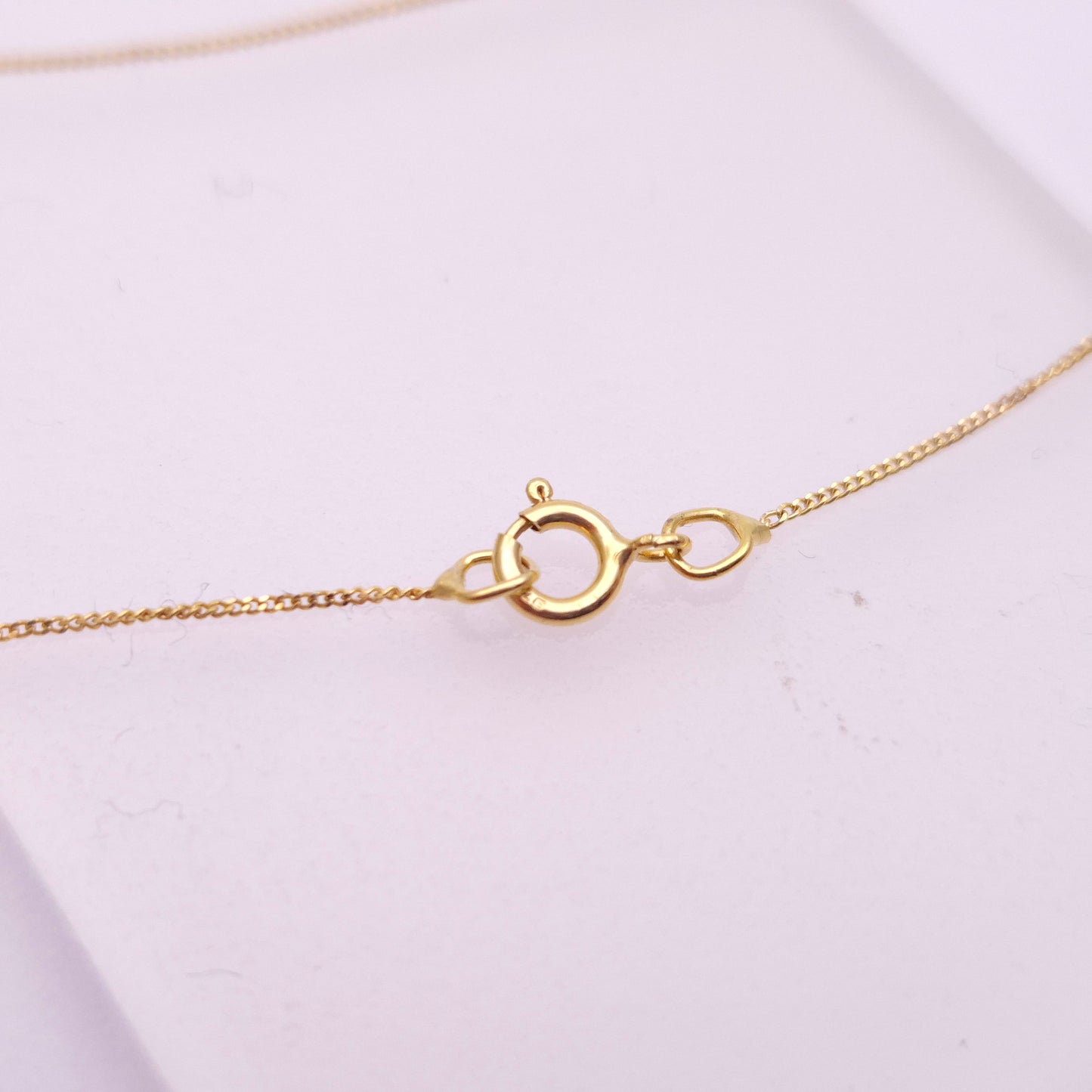9ct Yellow Gold Sapphire and Diamond Set Pendant and Chain Necklace